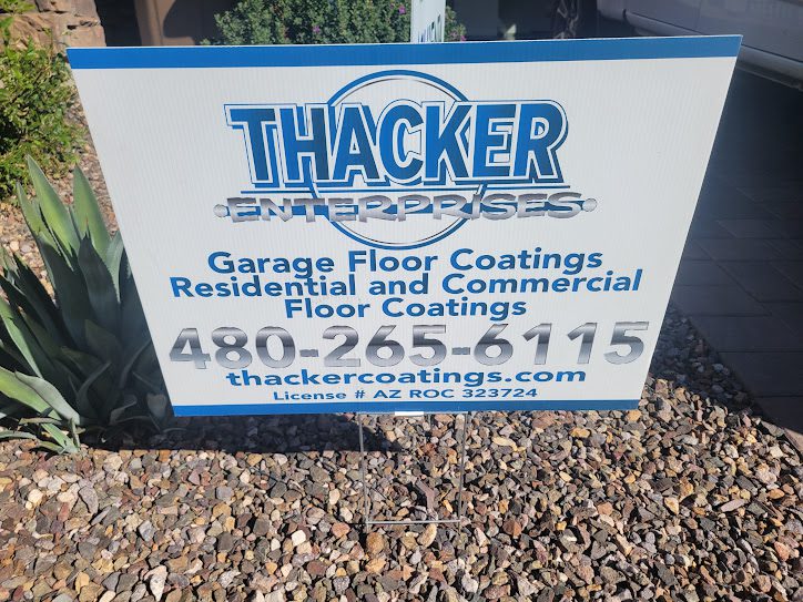 Thacker Enterprises garage floor coatings Thacker Enterprises garage floor coatings residential and commercial in Queen Creek Arizona